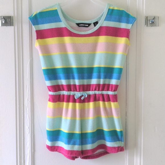 Lands' End striped terry cloth cover-up - Picture 1 of 3